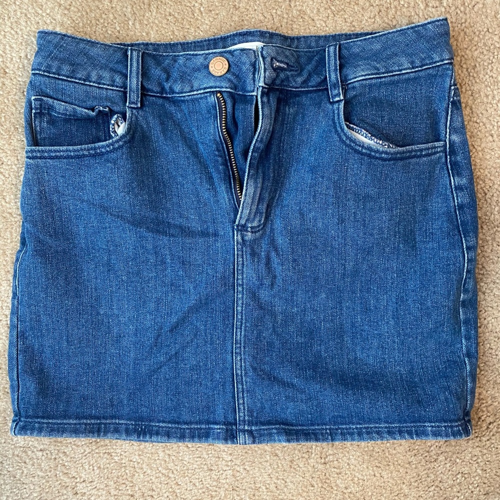 Garage High Rise Denim Skirt Size S